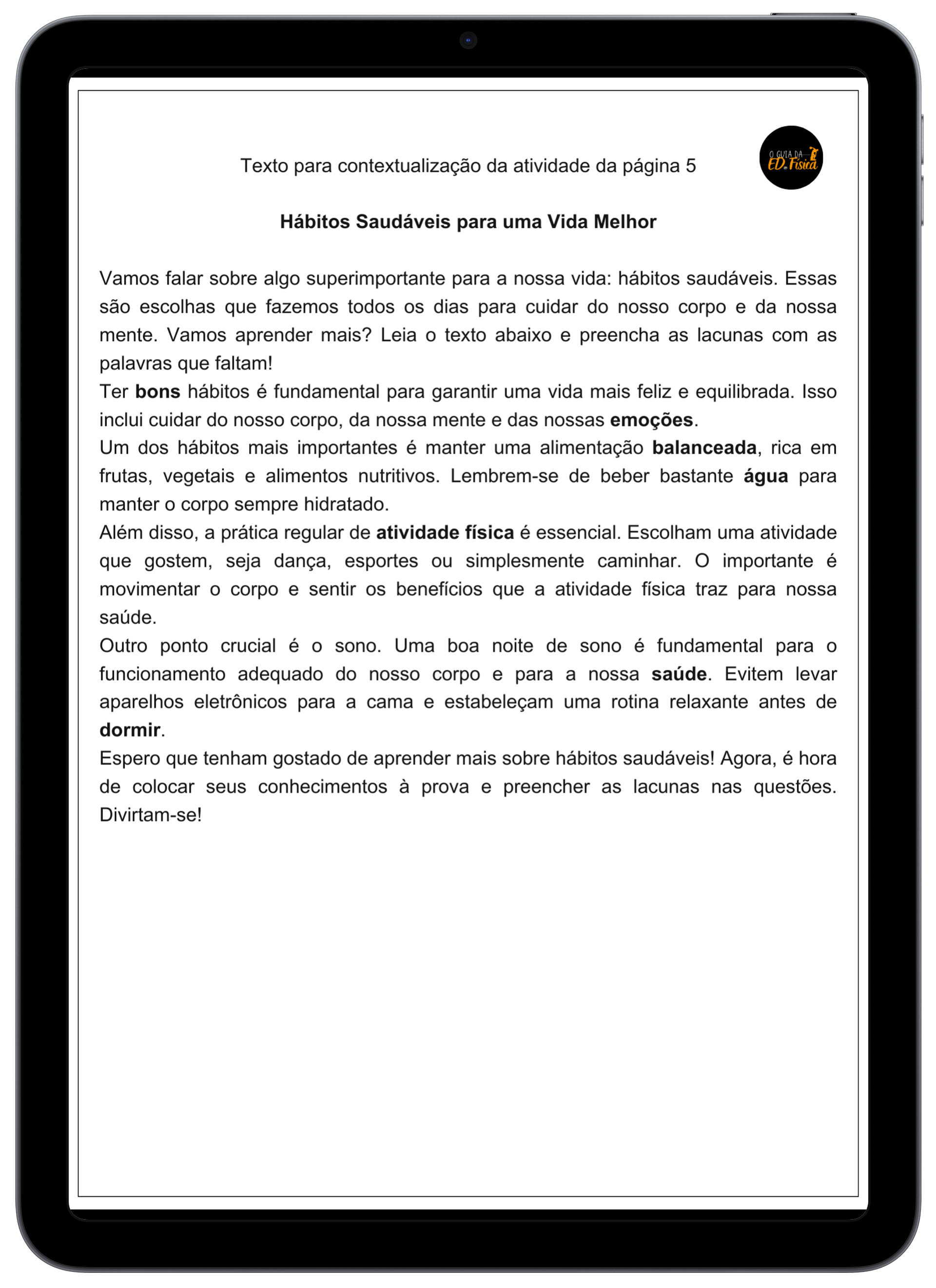 Textos 6 ao 9 ano