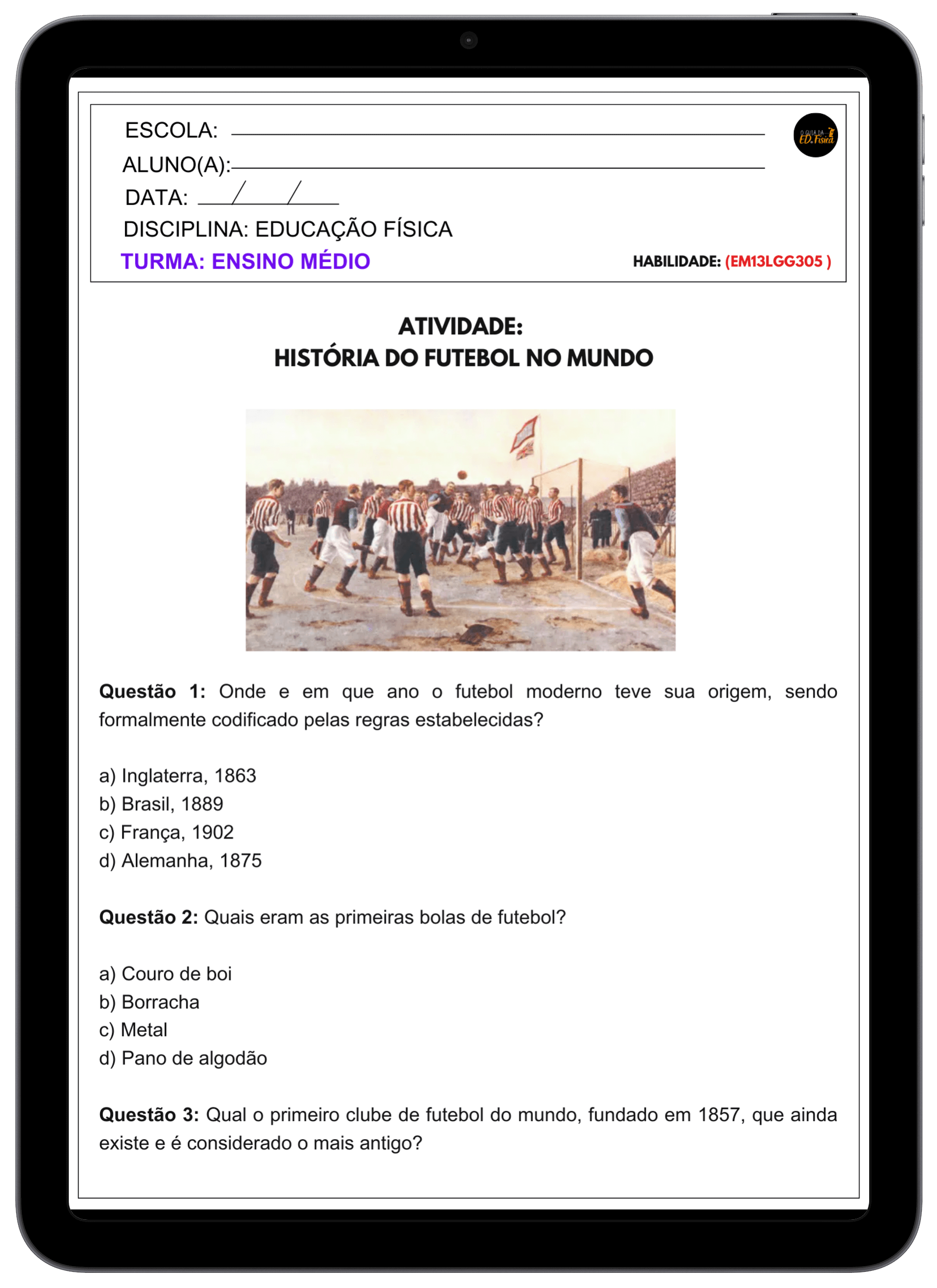 Atividade Ensino Médio